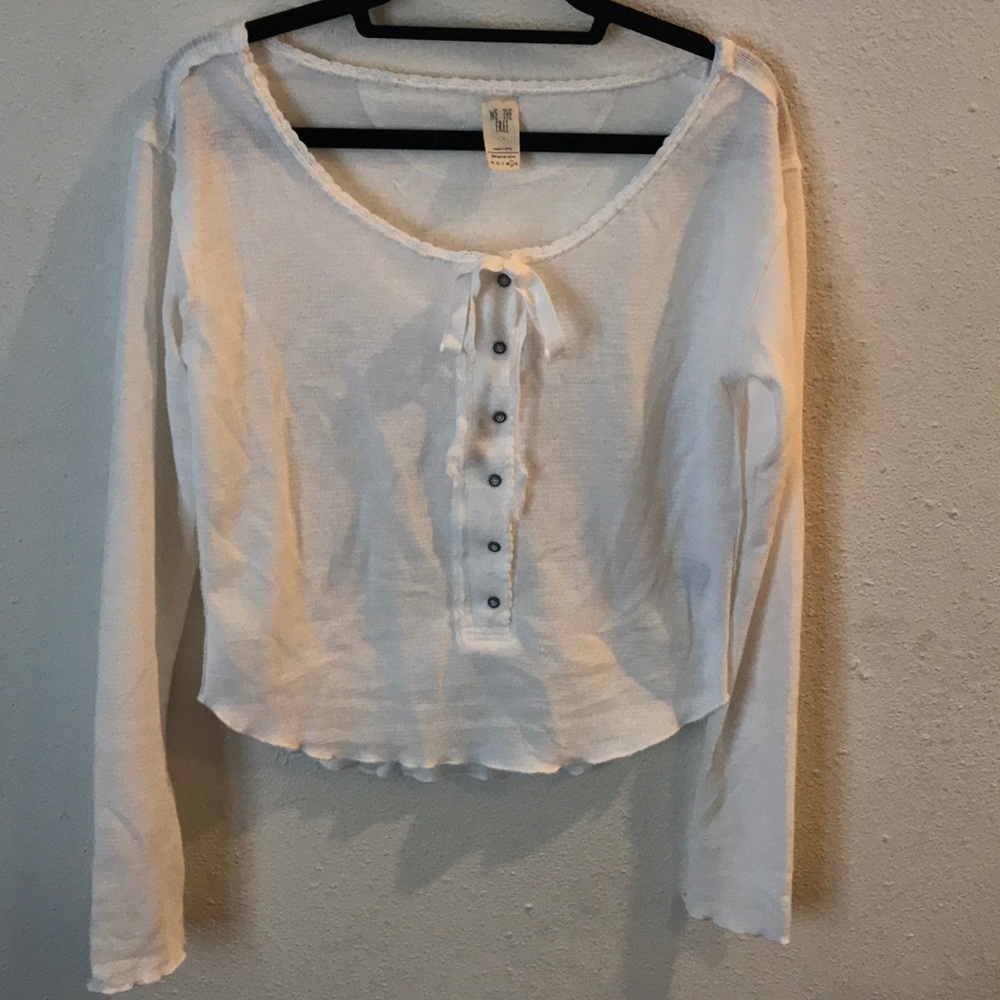White We the Free sweater